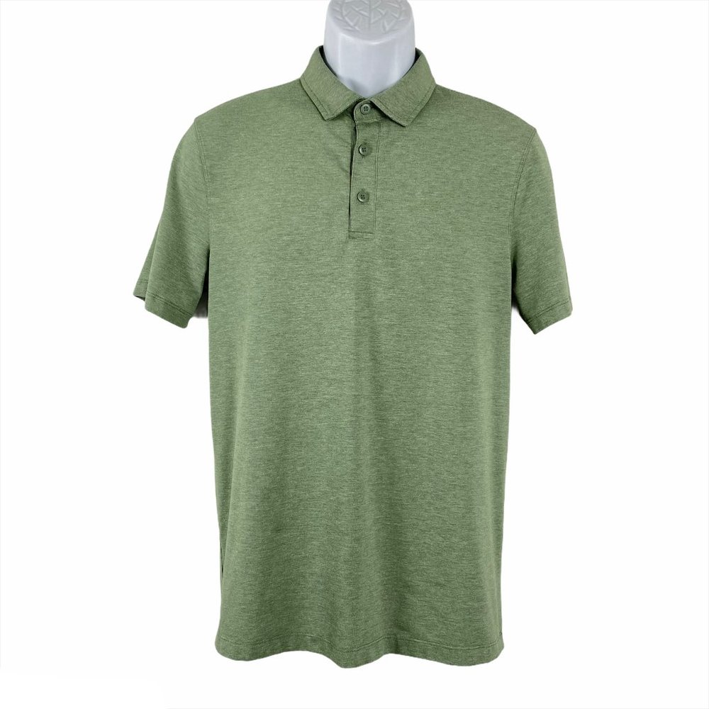Lululemon Polo Shirt Short Sleeve Green Athletic M